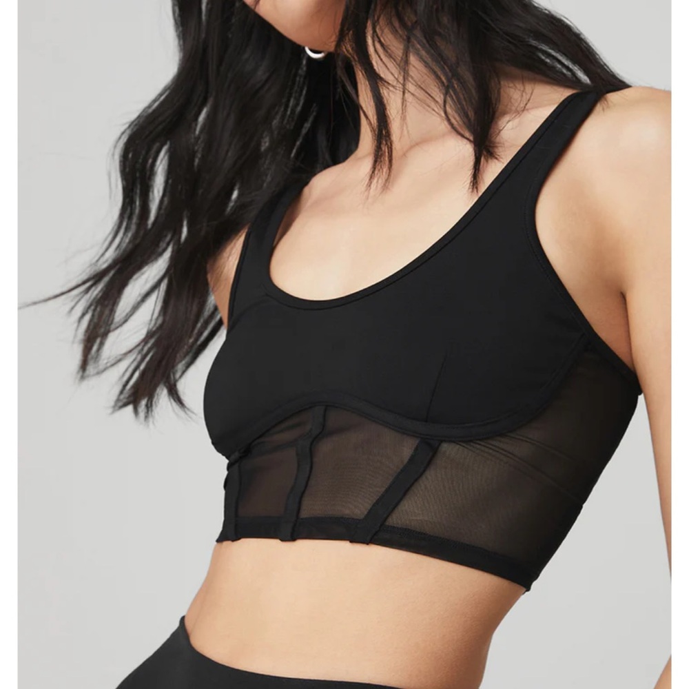 ALO Yoga Airbrush mesh corset tank
